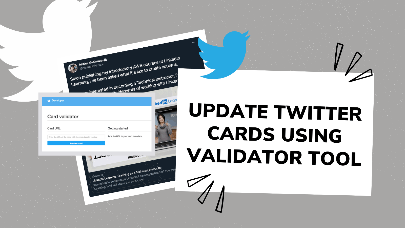 Twitter Card: Update Twitter Cards using the Validator Tool