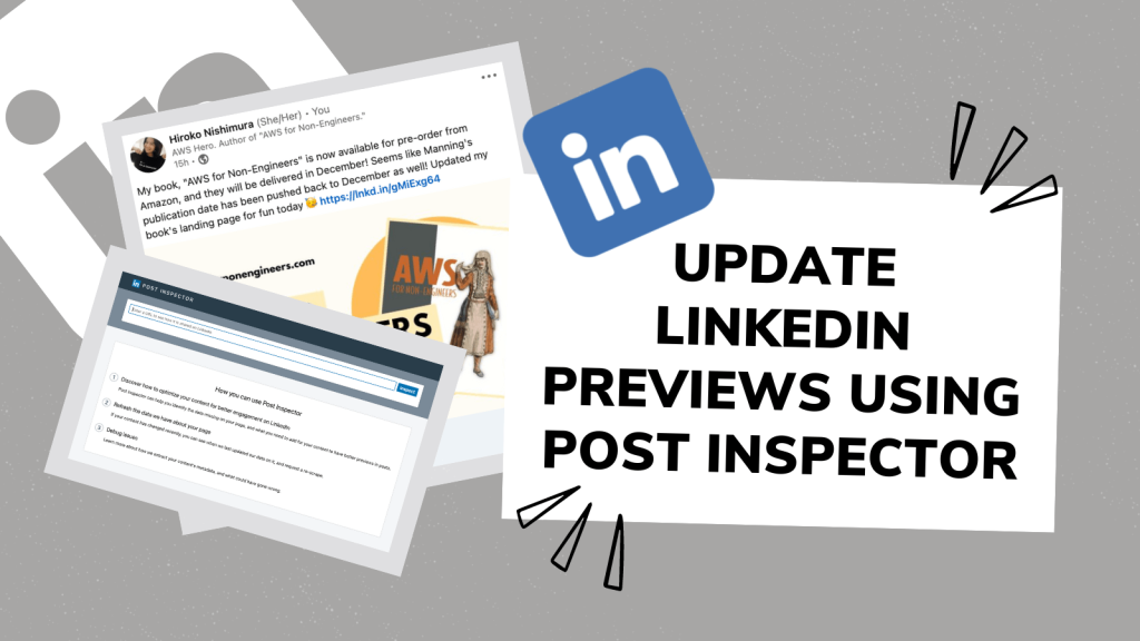 Update LinkedIn previews using Post Inspector